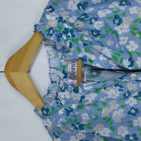 Sara Campbell The Agatha Blouse Limited Ed. Floral Cottagecore Prairie Sz.S - Picture 3 of 12